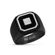 Black Ice Mens Ring with FREE Matching Bracelet 4683 0204 b ring