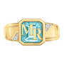 Personalized Topaz Treasure Ring 10701 0019 b front