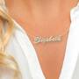Personalized Crystal Necklace, Personalized Swarovski Crystal Necklace 6573 001 2 3