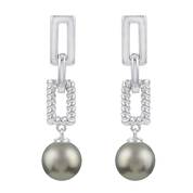 Black Tahitian Pearl Dangle Earrings 11142 0576 b alt