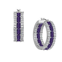 The Birthstone Eternity Earrings 11200 0021 b february