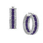 The Birthstone Eternity Earrings 11200 0021 b february