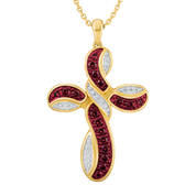 Heavens Blessing Diamond Birthstone Cross Pendant 6985 0014 a main