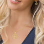 Shining Light Cross Pendant & Earring Set, Shining Light Cross Pendant Earring Set 10227 0014 m model