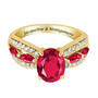 Ruby Red & Ravishing Personalized Ring, Ruby Red Ravishing Personalized Ring 10103 0013 b flat