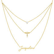Someone to Watch Over Me Layered Angel Necklace 6817 0018 a main