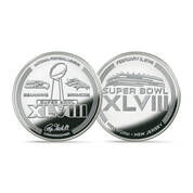 Super Bowl Flip Coin Silver Plated Collection 11732 0200 a Seahawks48