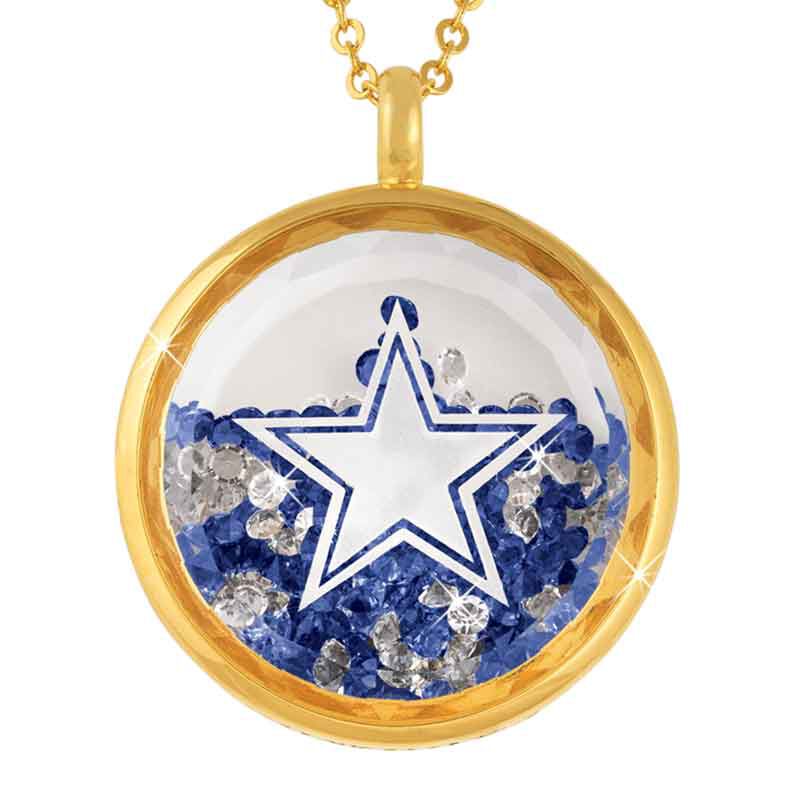 Dallas Cowboys Floating Crystals Pendant 1716 001 1 1