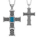 Be Strong Birthstone Cross Pendant 6524 0020 a main march