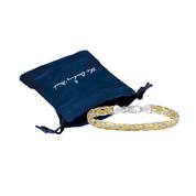 Divine Italian Silver Braid Bracelet 12143 0011 g gift pouch