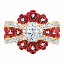A Bouquet of Roses Diamond Ring 6272 001 6 3