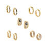 Dazzling Huggie Hoops Five Earring Set 11555 0014 a main