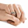 My Love Birthstone  Diamond Charm Ring 2145 001 0 15