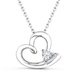 Modern Made Diamond Heart Pendant 11142 1830 a main