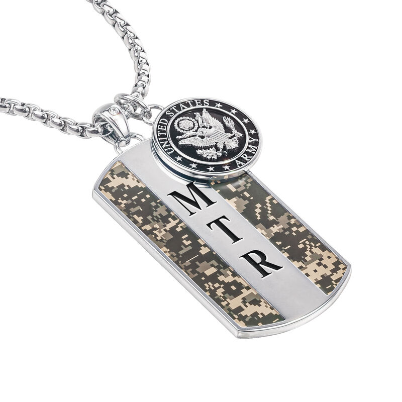 Personalized Army Dog Tag 10129 0013 b sideview