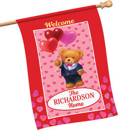 Seasonal Sensations Personalized House Flags 10795 0016 b february