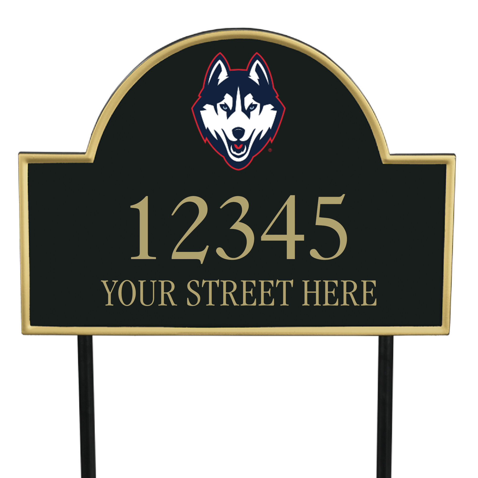 The College Personalized Address Plaque 5716 0384 b UConn
