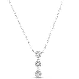Diamond Triple Dangle Necklace 11142 0311 a main