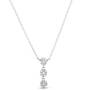 Diamond Triple Dangle Necklace 11142 0311 a main