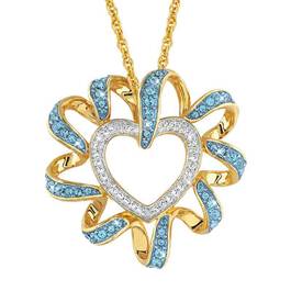 Birthstone Beauty Diamond Heart Pendant 2627 001 7 3