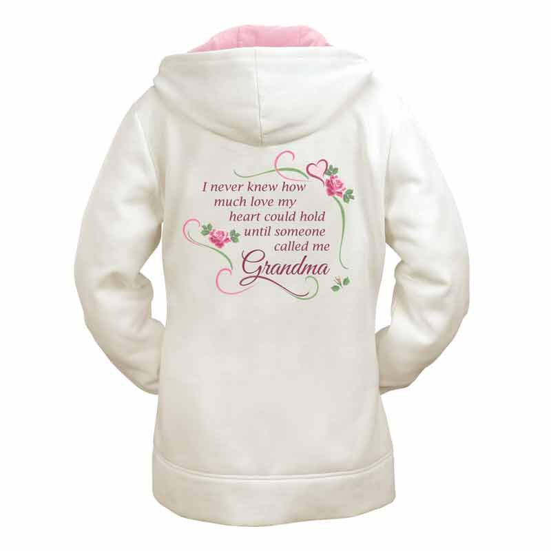 Make The Biggest Mark on Grandmas Heart Zip Hooded Sweatshirt