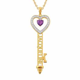 The Birthstone Key Pendant 6685 001 7 2