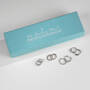 Four Times The Shine Silver Hoops Earring Set, Four Times the Shine Silver Hoops Earring Set 12118 0012 g displaybox