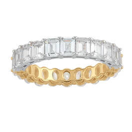Diamonisse Silver Gold Eternity Ring 11777 0016 c side01