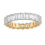 Diamonisse Silver Gold Eternity Ring 11777 0016 c side01