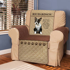 Dog Personalized Armchair Cover 6257 0015 b room shot