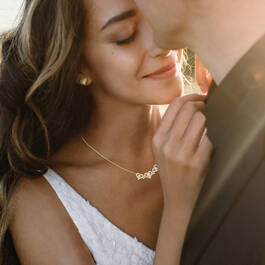 Hearts and Kisses Diamond Necklace and FREE Matching Earrings 12089 0017 m model