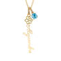 Birthstone Flower Necklace 11772 0029 l december