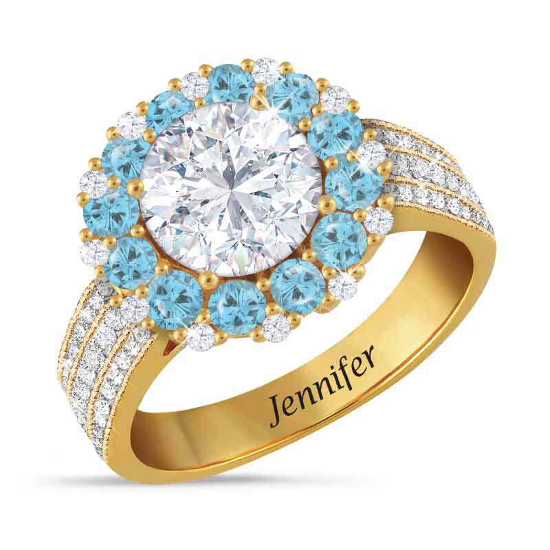 Birthstone Beauty Diamonisse Halo Ring 4924 001 3 3