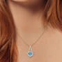 Blue Skies Aquamarine & Diamond 14kt Gold Pendant, Blue Skies Aquamarine Diamond 14kt Gold Pendant 11295 0019 m model