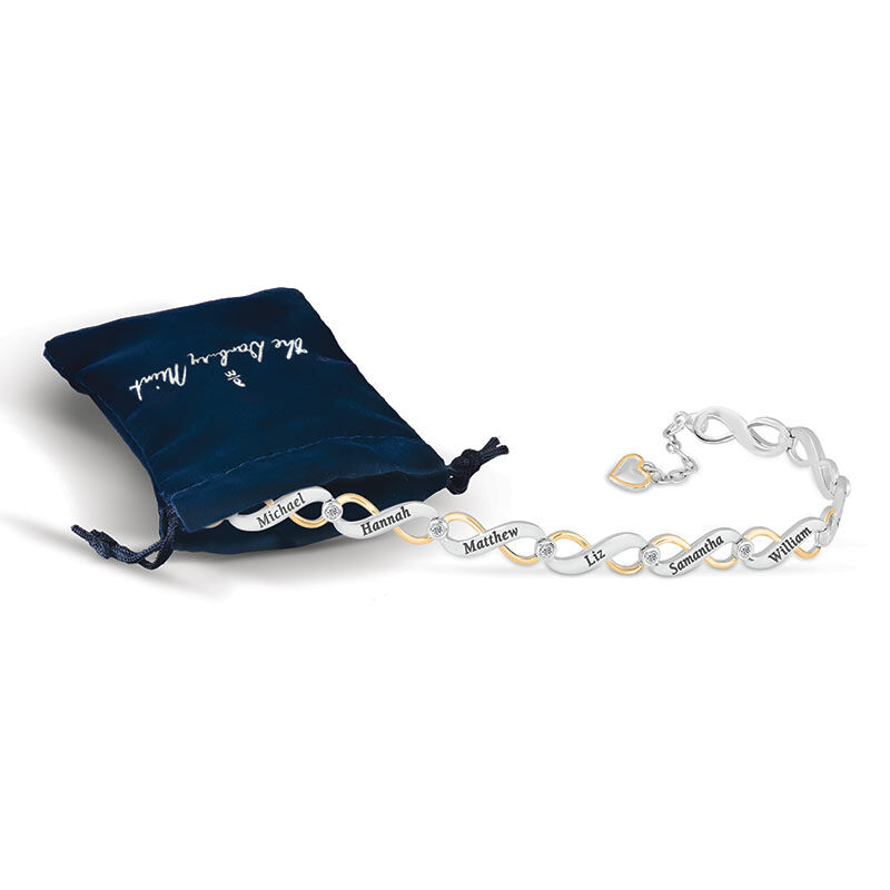Family Forever Personalized Diamond Bracelet 2891 006 5 2