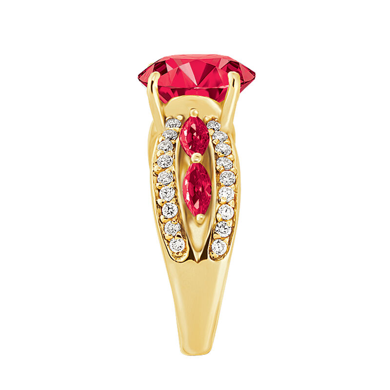 Ruby Red Ravishing Personalized Ring 10103 0013 c side angle