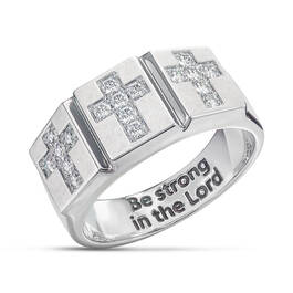 Trinity Cross Mens Ring 6907 0019 a main