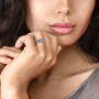 Birthstone Fire Eternity Ring, Dozen Hearts Diamond Earrings 12303 0017 m model