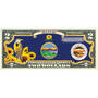 State Bird and Flower Enhanced $2 Bill Collection 11346 0018 a Kansas