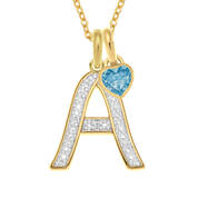 Birthstone Diamond Initial Pendant 11321 0017 a main