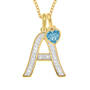 Birthstone Diamond Initial Pendant 11321 0017 a main