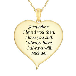 I Love You Personalized Custom Diamond Pendant 10730 0014 c back