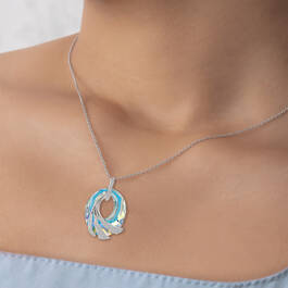 Ocean Waves Crystal Pendant  11785 0032 m model