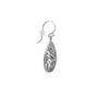 Sterling Silver Floral Teardrop Earrings 11142 1350 b side