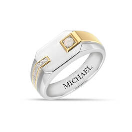 Personalized Origins Birthstone Signet Ring 11751 0016 j october