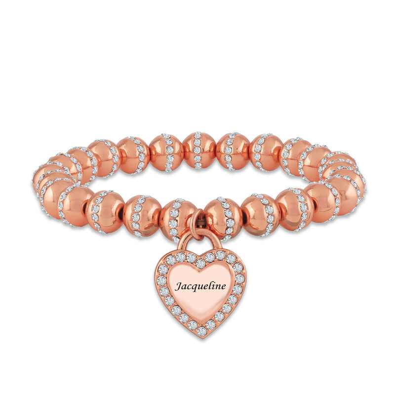 Personalized Copper Heart Bracelet 10908 0010 a main