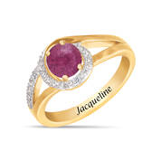 July Birthstone Diamond Swirl Ring 11760 0072 a main