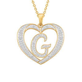 Dazzling Diamond Heart Pendant 11622 0138 a g