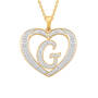 Dazzling Diamond Heart Pendant 11622 0138 a g