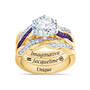 Birthstone Zodiac Ring Set 6740 0044 b february